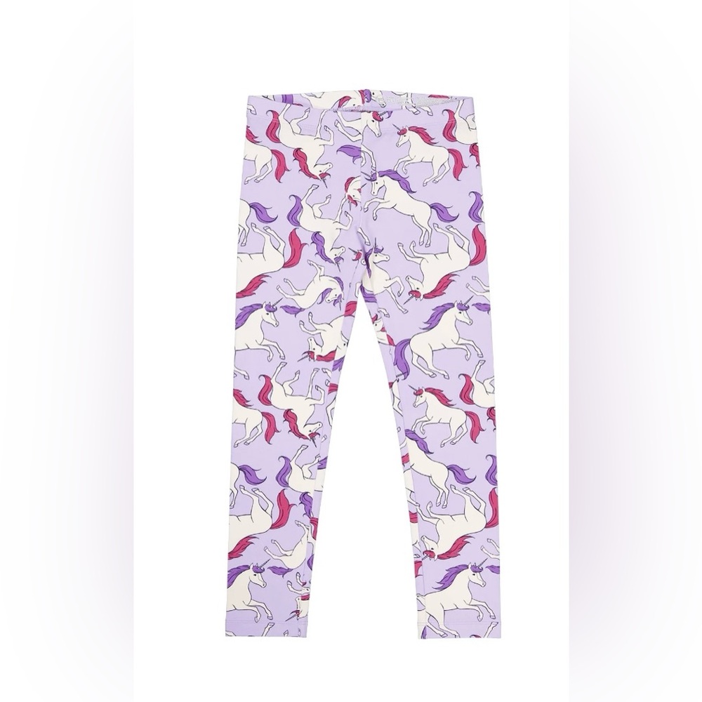 NWT Wonder Nation Unicorn Leggings Girls XL Plus 14-16 Lavender Cotton Stretch